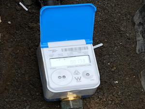Photo of a Landi and Gyr water meter